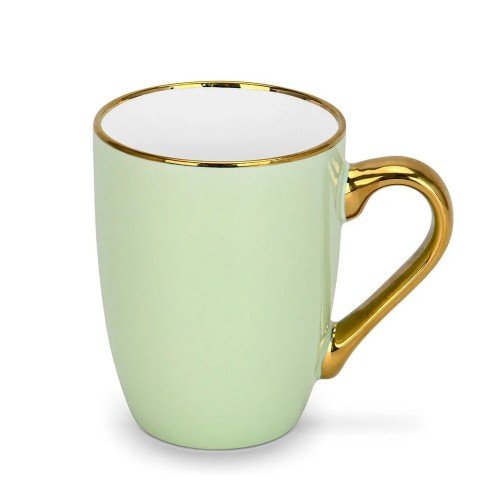 Porcelianinis puodelis FISSMAN Light Green 360 ml-Fissman-Puodeliai ir Indai