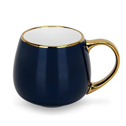 Porcelianinis puodelis FISSMAN Dark Blue 400 ml-Fissman-Puodeliai ir Indai