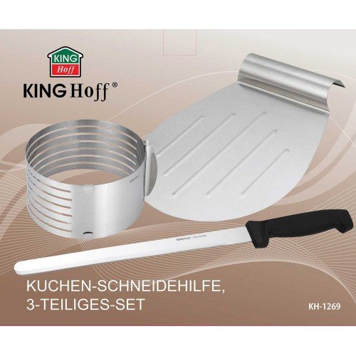 3 Dalių Torto Pjaustymo Rinkinys KINGHOFF Virtuviniai įrankiai KINGHOFF